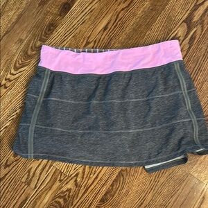 Gray and Pink Athletic tennis skirt Skirt